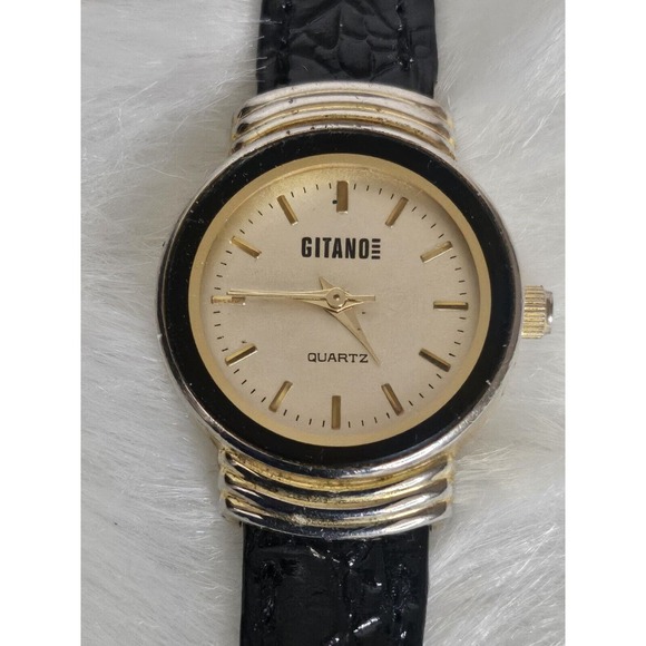 Vintage Gitano By Citizen Petite Ladies Quartz Watch N̈ew Band Battery Running - Picture 1 of 10